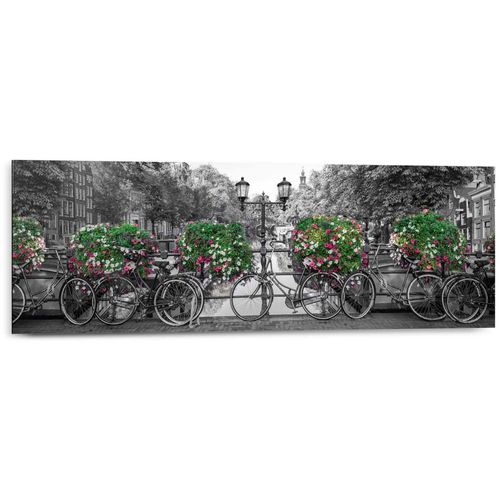 8714597623543 - Deco-Panel REINDERS Amsterdam Bilder Gr B H T 90 cm x 30 cm x 2 cm schwarz (schwarz weiß) Kunstdrucke