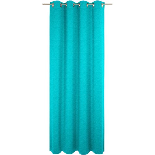 4004567393090 - Vorhang WIRTH Trondheim B blau (türkis) Gardinen 255cm Ösen 132cm Polyacryl nach Maß B132cm H255cm