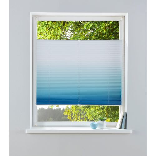 6973968492849 - Plissee MY HOME Ombré Plissees Gr 130 cm zweiseitig verschiebbar 120 cm blau Plissees ohne Bohren Fixmaß Farbverlauf Klemmträger 6973968492849 - Plissee MY HOME Ombré Plissees Gr 130 cm zweiseitig verschiebbar 120 cm blau Plissees ohne Bohren Fixmaß Farbverlauf Klemmträger