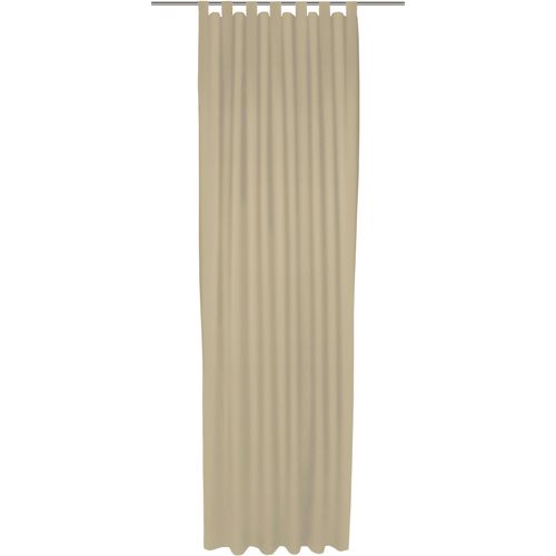 4004567466954 - Vorhang WIRTH Uni Collection light beige Gardinen 405cm Schlaufen 142cm Baumwolle (Bio-Baumwolle) nach Maß B142cm H405cm