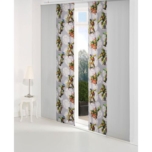 4004567333706 - Schiebegardine WIRTH Turtles Gr 2 grau B60cm H175cm Satin Polyester Gardinen Nickelodeon 4004567333706 - Schiebegardine WIRTH Turtles Gr 2 grau B60cm H175cm Satin Polyester Gardinen Nickelodeon