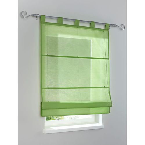 4016478069018 - Raffrollo HEINE HOME Raffrollos Gr 140 cm Schlaufen 45 cm grün (lindgrün) Raffrollos halbtransparent 4016478069018 - Raffrollo HEINE HOME Raffrollos Gr 140 cm Schlaufen 45 cm grün (lindgrün) Raffrollos halbtransparent