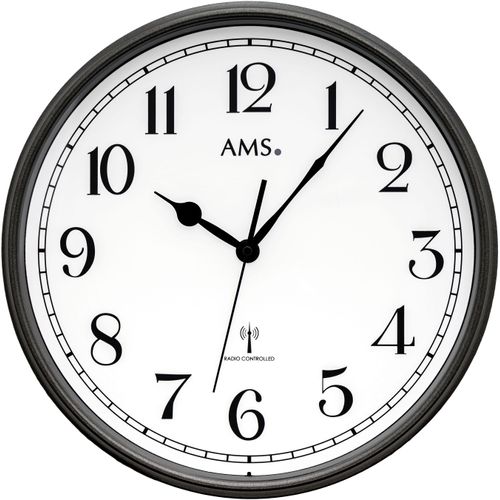 4037445162037 - Funkwanduhr AMS grau (anthrazit) Wanduhren Ø 37cm Quarzuhr Wanduhr Wohnzimmer Esszimmer Küche Arbeitszimmer Büro 4037445162037 - Funkwanduhr AMS grau (anthrazit) Wanduhren Ø 37cm Quarzuhr Wanduhr Wohnzimmer Esszimmer Küche Arbeitszimmer Büro