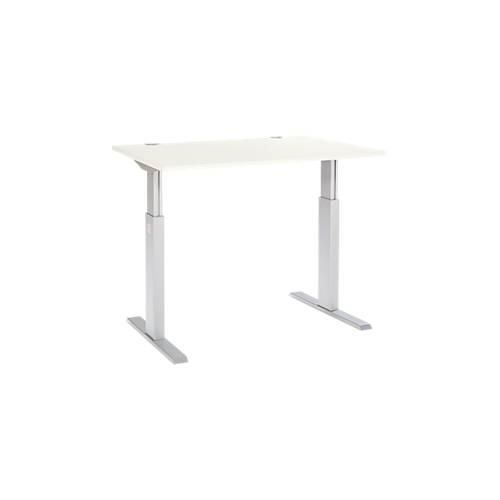 4250510855195 - Select Schreibtisch ERGO-T elektrisch höhenverstellbar Rechteck T-Fuß B 1200 x T 800 x H 725-1185 mm weiß weißaluminium 4250510855195 - Select Schreibtisch ERGO-T elektrisch höhenverstellbar Rechteck T-Fuß B 1200 x T 800 x H 725-1185 mm weiß weißaluminium