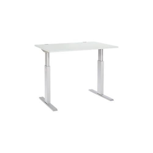 4250510855157 - Select Schreibtisch ERGO-T elektrisch höhenverstellbar Rechteck T-Fuß B 1200 x T 800 x H 725-1185 mm lichtgrau weißaluminium 4250510855157 - Select Schreibtisch ERGO-T elektrisch höhenverstellbar Rechteck T-Fuß B 1200 x T 800 x H 725-1185 mm lichtgrau weißaluminium