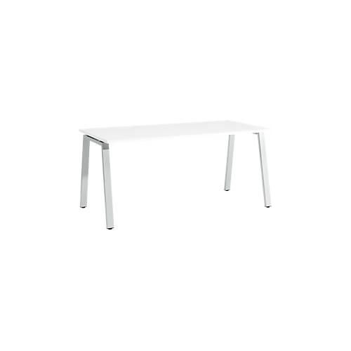 4251898811735 - Select Schreibtisch Start Off A-Fuß Rechteck Stahl Holz B 1600 x T 800 x H 735 mm weiß 4251898811735 - Select Schreibtisch Start Off A-Fuß Rechteck Stahl Holz B 1600 x T 800 x H 735 mm weiß