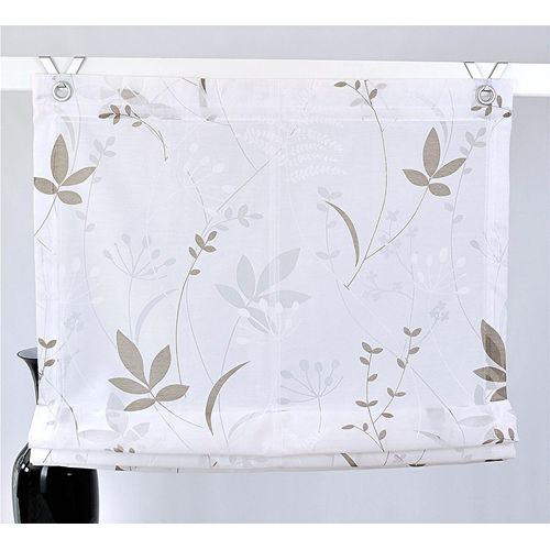 4016478994419 - Raffrollo KUTTI Dandelion Marc Gr 4 grün (weiß moosgrün grau) B100cm H140cm Ausbrenner Obermaterial 65% Baumwolle 35% Polyester Raffrollos weiß blickdicht Ausbrenner gemustert floral pflegeleicht 4016478994419 - Raffrollo KUTTI Dandelion Marc Gr 4 grün (weiß moosgrün grau) B100cm H140cm Ausbrenner Obermaterial 65% Baumwolle 35% Polyester Raffrollos weiß blickdicht Ausbrenner gemustert floral pflegeleicht