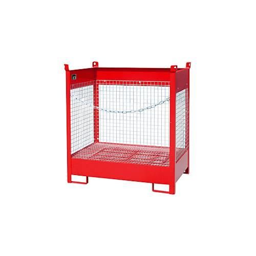 4052462041400 - Fass-Stapelpalette Bauer FSP-2 D Wände aus Drahtgitter für 2 x 200 l Fass rot 4052462041400 - Fass-Stapelpalette Bauer FSP-2 D Wände aus Drahtgitter für 2 x 200 l Fass rot