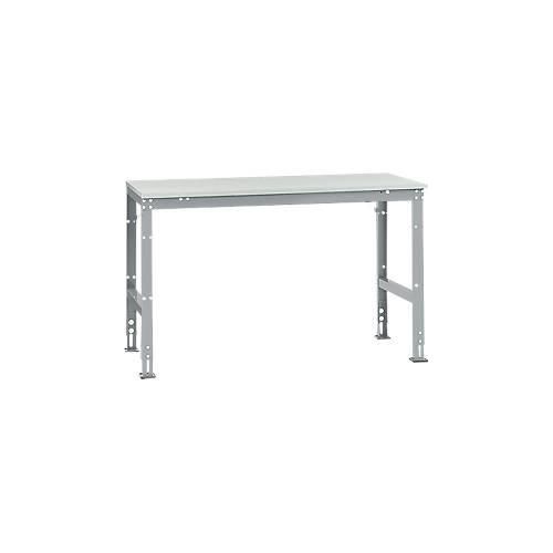 4045916070163 - AU40519006 Arbeits-Grundtisch UNIVERSAL Standard mit Melaminplatte BxTxH = 1500 x 800 x 760-870 mm Alusilber 4045916070163 - AU40519006 Arbeits-Grundtisch UNIVERSAL Standard mit Melaminplatte BxTxH = 1500 x 800 x 760-870 mm Alusilber