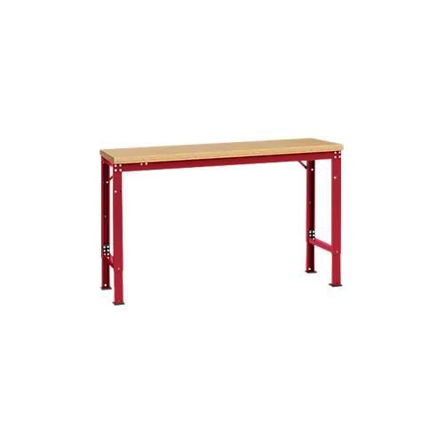 4045916146455 - AU70553003 Arbeits-Grundtisch UNIVERSAL Spezial mit Multiplexplatte BxTxH = 1500 x 800 x 722-1022 mm Rubin-Rot 4045916146455 - AU70553003 Arbeits-Grundtisch UNIVERSAL Spezial mit Multiplexplatte BxTxH = 1500 x 800 x 722-1022 mm Rubin-Rot