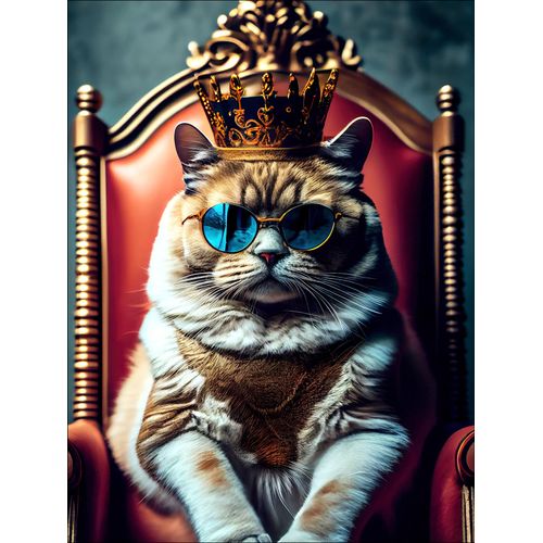 4019449503627 - Glasbild THE CAT IS KING 4019449503627 - Glasbild THE CAT IS KING