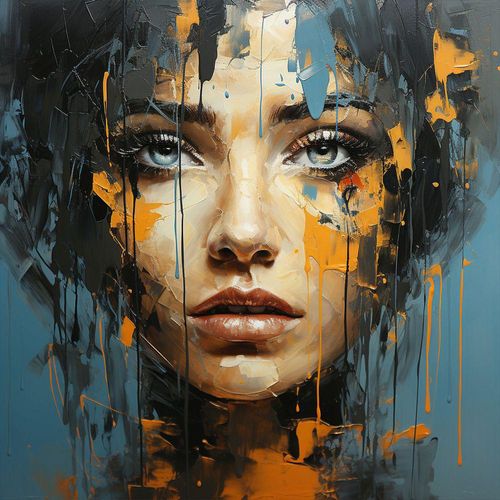 4050743087901 - Acrylglasbild BLUE EYE GIRL (BHT 105x105x6 cm) 4050743087901 - Acrylglasbild BLUE EYE GIRL (BHT 105x105x6 cm)
