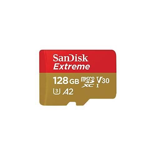 0619659189488 - SanDisk Extreme - Flash-Speicherkarte (microSDXC-an-SD-Adapter inbegriffen) - 128 GB - A2 Video Class V30 UHS-I U3 Class10 - microSDXC UHS-I 0619659189488 - SanDisk Extreme - Flash-Speicherkarte (microSDXC-an-SD-Adapter inbegriffen) - 128 GB - A2 Video Class V30 UHS-I U3 Class10 - microSDXC UHS-I