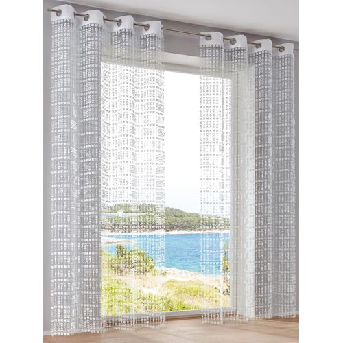 6936782327346 - Gardine HEINE HOME Gr 3 weiß (sanftes weiß) B135cm H225cm Polyester Gardinen