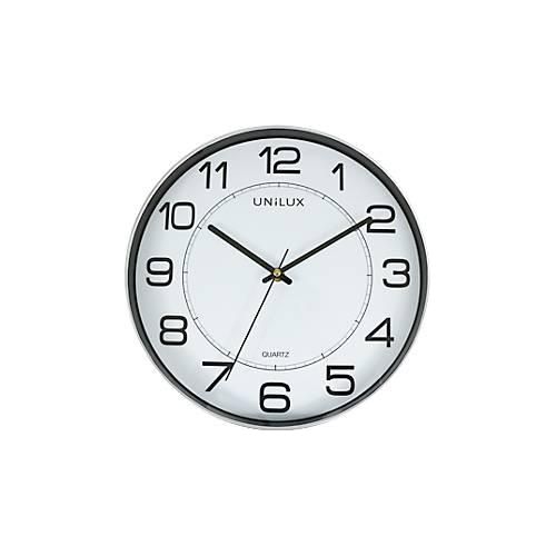3595560023714 - UNILUX MAGNET Wanduhr Quarzuhrwerk 305 cm Magnetbefestigung metallgrau Batterie inklusive