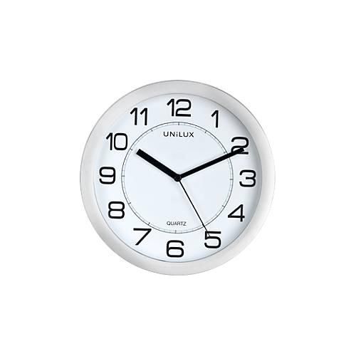 3595560023318 - UNILUX ATTRACTION Wanduhr Quarzuhrwerk 22 cm Magnetbefestigung metallgrau Batterie inklusive