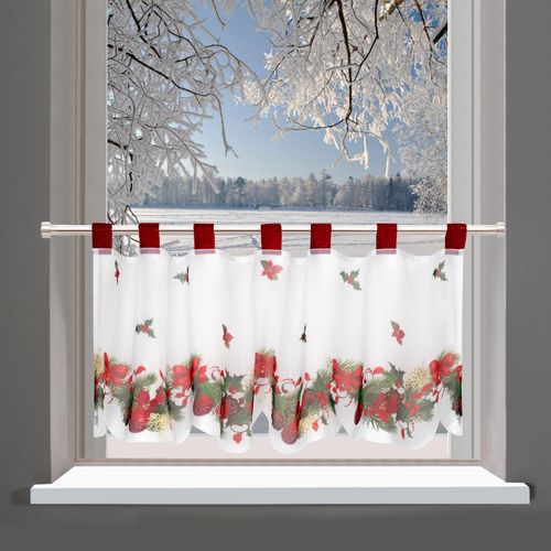 4022236349582 - Gardine »Weihnachten« (1 St) mit Schlaufenaufhängung für die Küche 4022236349582 - Gardine »Weihnachten« (1 St) mit Schlaufenaufhängung für die Küche