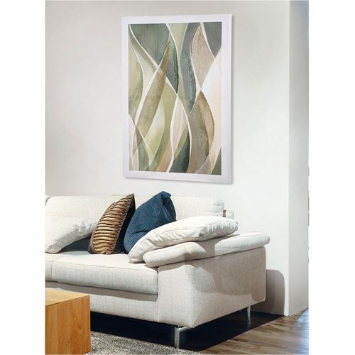 4063387384190 - Bild mit Rahmen GILDE Tuvalu quadratisch farbe bild(er) creme goldfarben schwarz B80cm H80cm T35cm Bilder