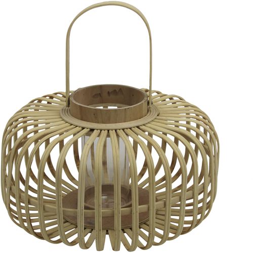 4056422193727 - Kerzenlaterne AM DESIGN Kerzenhalter mit Henkel aus Bambus und Glas beige (natur) H25cm Ø39cm Bambus Glas Kerzenhalter Hängewindlicht Teelichthalter Höhe ca 25 cm 4056422193727 - Kerzenlaterne AM DESIGN Kerzenhalter mit Henkel aus Bambus und Glas beige (natur) H25cm Ø39cm Bambus Glas Kerzenhalter Hängewindlicht Teelichthalter Höhe ca 25 cm