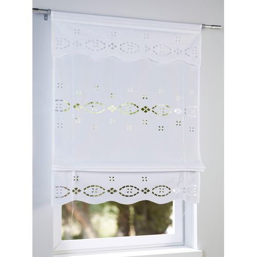 6930325793698 - Raffrollo HEINE HOME Gr 2 weiß Raffrollos 130cm Stangendurchzug 60cm B60cm H130cm 6930325793698 - Raffrollo HEINE HOME Gr 2 weiß Raffrollos 130cm Stangendurchzug 60cm B60cm H130cm