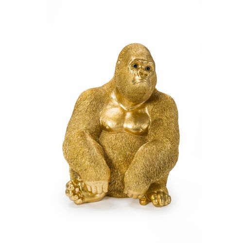 4025621614463 - Dekofigur Deko Figur Monkey Gorilla Side Medium gold (goldfarben) B30cm H385cm T28cm Polyresin Dekofiguren 4025621614463 - Dekofigur Deko Figur Monkey Gorilla Side Medium gold (goldfarben) B30cm H385cm T28cm Polyresin Dekofiguren