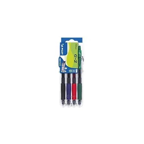 3131910551652 - PILOT G2 Gelschreiber-Set schwarz transparent blau transparent rot transparent grün transparent 04 mm Schreibfarbe farbsortiert 4 St 3131910551652 - PILOT G2 Gelschreiber-Set schwarz transparent blau transparent rot transparent grün transparent 04 mm Schreibfarbe farbsortiert 4 St