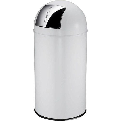 8713631043897 - EKO Push Mülleimer Stahl Volumen 40 l HxØ 740 x 350 mm weiß 8713631043897 - EKO Push Mülleimer Stahl Volumen 40 l HxØ 740 x 350 mm weiß