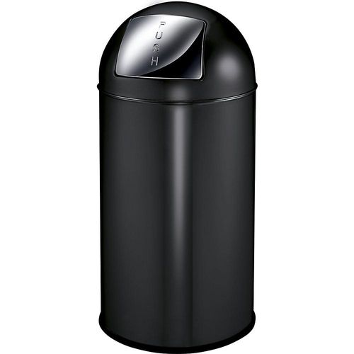 8713631012701 - EKO Push Mülleimer Stahl Volumen 40 l HxØ 740 x 350 mm schwarz matt 8713631012701 - EKO Push Mülleimer Stahl Volumen 40 l HxØ 740 x 350 mm schwarz matt