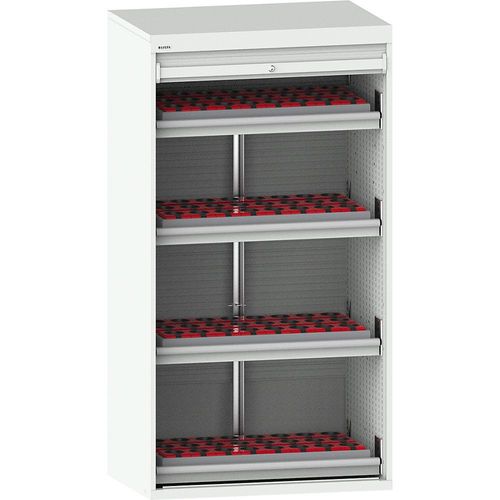 7612269049664 - LISTA CNC-Schrank mit Rollladen 4 Schubladen 96 Halter ISO-SK 50 lichtgrau RAL 7035 7612269049664 - LISTA CNC-Schrank mit Rollladen 4 Schubladen 96 Halter ISO-SK 50 lichtgrau RAL 7035