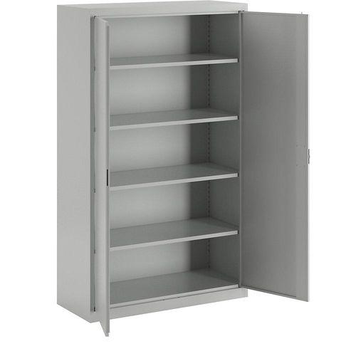 4061753275417 - eurokraft pro Flügeltürenschrank 4 Fachböden Breite 1200 mm lichtgrau 4061753275417 - eurokraft pro Flügeltürenschrank 4 Fachböden Breite 1200 mm lichtgrau