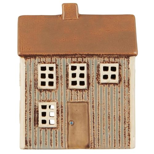 5709898367152 - Teelicht-Haus Visby hellblau mit brauner Tür 145 x 77 x 17 cm 5709898367152 - Teelicht-Haus Visby hellblau mit brauner Tür 145 x 77 x 17 cm