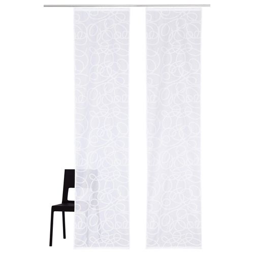 6944185408067 - Schiebegardine MY HOME Tanaro Gr 4 weiß B57cm H245cm Voile Polyester Gardinen Fertiggardine 2-er Set inkl Befestigungsmaterial transparent 6944185408067 - Schiebegardine MY HOME Tanaro Gr 4 weiß B57cm H245cm Voile Polyester Gardinen Fertiggardine 2-er Set inkl Befestigungsmaterial transparent