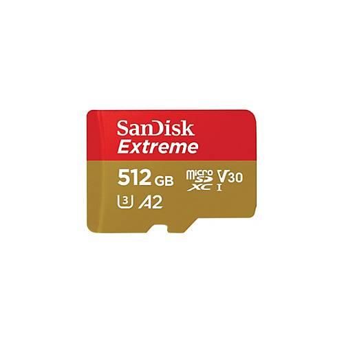 0619659189648 - SanDisk Extreme - Flash-Speicherkarte (microSDXC-an-SD-Adapter inbegriffen) - 512 GB - A2 Video Class V30 UHS-I U3 Class10 - microSDXC UHS-I 0619659189648 - SanDisk Extreme - Flash-Speicherkarte (microSDXC-an-SD-Adapter inbegriffen) - 512 GB - A2 Video Class V30 UHS-I U3 Class10 - microSDXC UHS-I