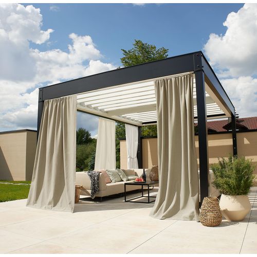 4006470549014 - Vorhang nach Maß NEUTEX FOR YOU Outdoorvorhang SOLERO beige B152cm H170cm Jacquard Obermaterial 100% Polyester Gardinen nach Maß Uni Outdoorvorhang mit leichter Struktur 4006470549014 - Vorhang nach Maß NEUTEX FOR YOU Outdoorvorhang SOLERO beige B152cm H170cm Jacquard Obermaterial 100% Polyester Gardinen nach Maß Uni Outdoorvorhang mit leichter Struktur
