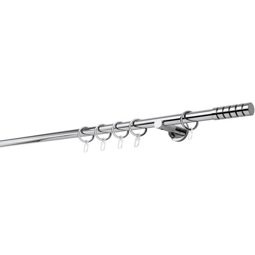 4066866109871 - Gardinenstange MYDECO 20mm Rillcube Wandträger 65 cm Gardinenstangen Gr L 360 cm 1 läufig grau (chromfarben) Gardinenstangen Wandmontage 4066866109871 - Gardinenstange MYDECO 20mm Rillcube Wandträger 65 cm Gardinenstangen Gr L 360 cm 1 läufig grau (chromfarben) Gardinenstangen Wandmontage
