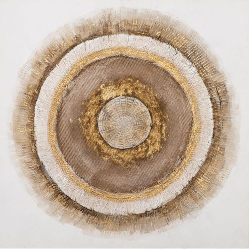4050743068696 - Gemälde MANDALA NATUR (LBH 100x100x350 cm) LBH 100x100x350 cm gold Bild Kunstdruck Wandbild 4050743068696 - Gemälde MANDALA NATUR (LBH 100x100x350 cm) LBH 100x100x350 cm gold Bild Kunstdruck Wandbild