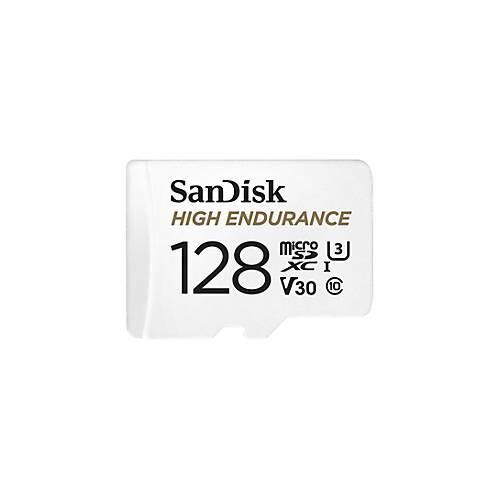 0619659173104 - SanDisk High Endurance - Flash-Speicherkarte (microSDXC-an-SD-Adapter inbegriffen) - 128 GB - Video Class V30   UHS-I U3   Class10 - microSDXC UHS-I