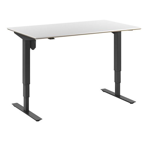 4061753261458 - Schreibtisch Atlanta Trend elektrisch höhenverstellbar gerade BxT 1400 x 800 mm weiß schwarz 4061753261458 - Schreibtisch Atlanta Trend elektrisch höhenverstellbar gerade BxT 1400 x 800 mm weiß schwarz