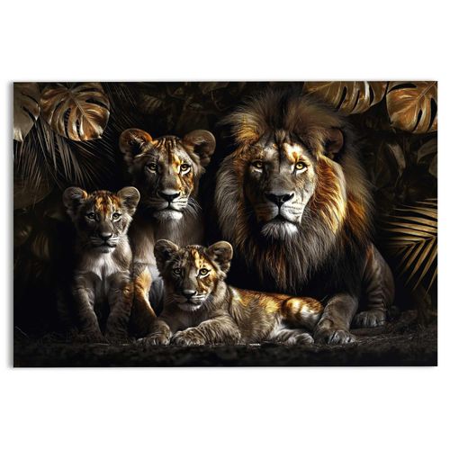 8714597662726 - Glasbild LION FAMILY (BHT 78x116x120 cm) 8714597662726 - Glasbild LION FAMILY (BHT 78x116x120 cm)