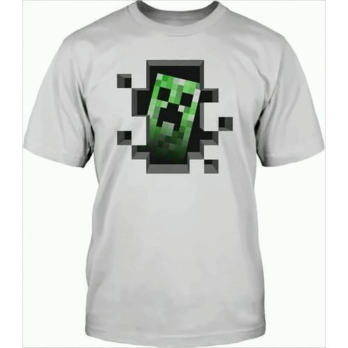 5055910316180 - Minecraft Creeper Kinder T-Shirt 110 116 weiß 5055910316180 - Minecraft Creeper Kinder T-Shirt 110 116 weiß