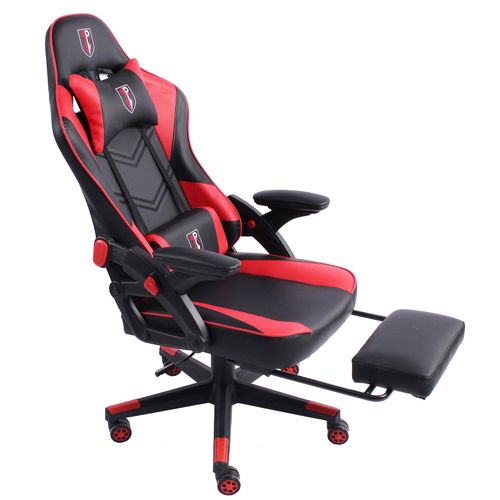 4250931574910 - Gaming Stuhl im modernen Racing-Design mit ausziehbarer Fußstütze Gaming Chair mit verstellbaren Design Armlehnen ergonomischer Schreibtischstuhl mit extra Stützkissen 4250931574910 - Gaming Stuhl im modernen Racing-Design mit ausziehbarer Fußstütze Gaming Chair mit verstellbaren Design Armlehnen ergonomischer Schreibtischstuhl mit extra Stützkissen