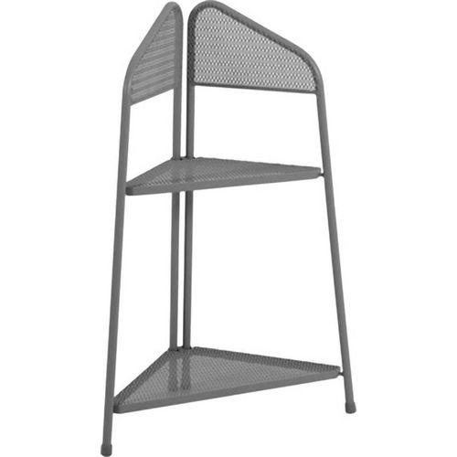 4059865305498 - Metall Balkon Eckregal Regal Standregal Ablage Aufbewahrung Eckschrank grau 4059865305498 - Metall Balkon Eckregal Regal Standregal Ablage Aufbewahrung Eckschrank grau
