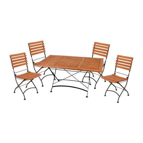 4041908109330 - Sitzgruppe WIEN braun Holz 5-teilig 4041908109330 Garden Pleasure 4041908109330 - Sitzgruppe WIEN braun Holz 5-teilig 4041908109330 Garden Pleasure