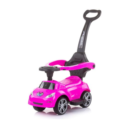 3800931045975 - Kinder Rutschauto 2 in 1 Turbo Schubstange Musikfunktion Rückenlehne pink 3800931045975 - Kinder Rutschauto 2 in 1 Turbo Schubstange Musikfunktion Rückenlehne pink