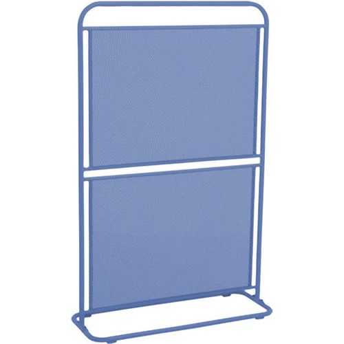 4059865305566 - Metall Balkon Sichtschutz 124x80 Windschutz Larmschutz Garten Terrasse blau 4059865305566 - Metall Balkon Sichtschutz 124x80 Windschutz Larmschutz Garten Terrasse blau