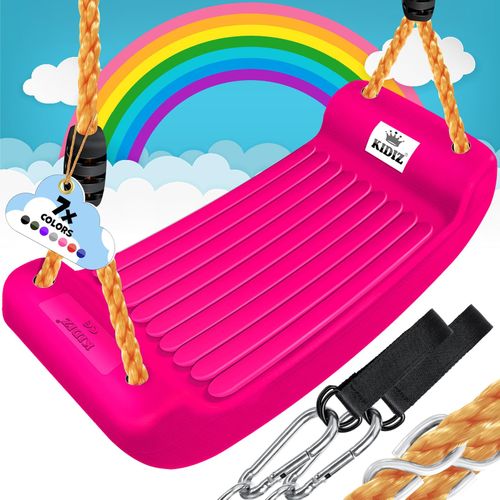 4255598311533 - KIDIZ® Schaukel Kinderschaukel Set - Ink Zubehör Schaukelsitz Schaukelbrett Garten Outdoor Indoor Brettschaukel für Kinder zum Schaukeln aus Kunststoff Höhenverstellbar Rutschfest 4255598311533 - KIDIZ® Schaukel Kinderschaukel Set - Ink Zubehör Schaukelsitz Schaukelbrett Garten Outdoor Indoor Brettschaukel für Kinder zum Schaukeln aus Kunststoff Höhenverstellbar Rutschfest