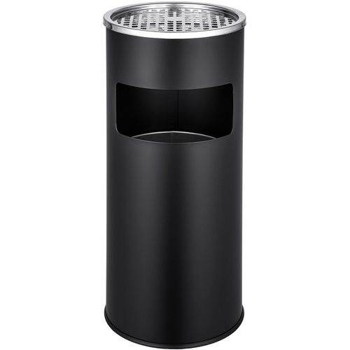 4260490482755 - Tectake - Standaschenbecher - Aschenbecher für draußen Standascher Mülleimer - schwarz - schwarz 4260490482755 - Tectake - Standaschenbecher - Aschenbecher für draußen Standascher Mülleimer - schwarz - schwarz