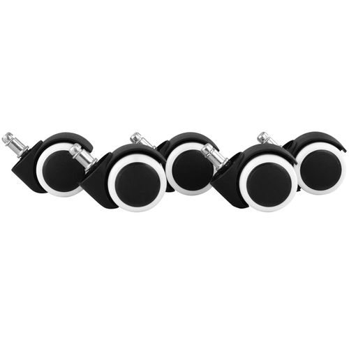4251745764122 - Bürostuhlrollen Hochabriebfest 50 mm Durchmesser leichtgleitend für Hartböden hochwertiger Kunststoff 4251745764122 - Bürostuhlrollen Hochabriebfest 50 mm Durchmesser leichtgleitend für Hartböden hochwertiger Kunststoff