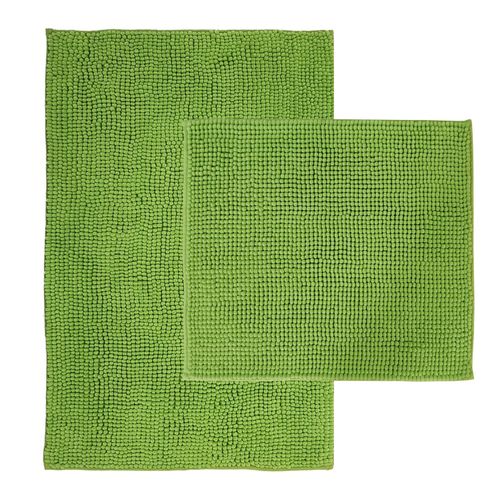 4255636642407 - NYVI Badematte NYVISpa Chenille Rechteckig - Badezimmerteppich - Rutschfest Saugfähig Schnell Trocknend Fußbodenheizung geeignet Waschbar Weich FarbeGrün GrößeSet 45x50 + 50x80 cm 4255636642407 - NYVI Badematte NYVISpa Chenille Rechteckig - Badezimmerteppich - Rutschfest Saugfähig Schnell Trocknend Fußbodenheizung geeignet Waschbar Weich FarbeGrün GrößeSet 45x50 + 50x80 cm