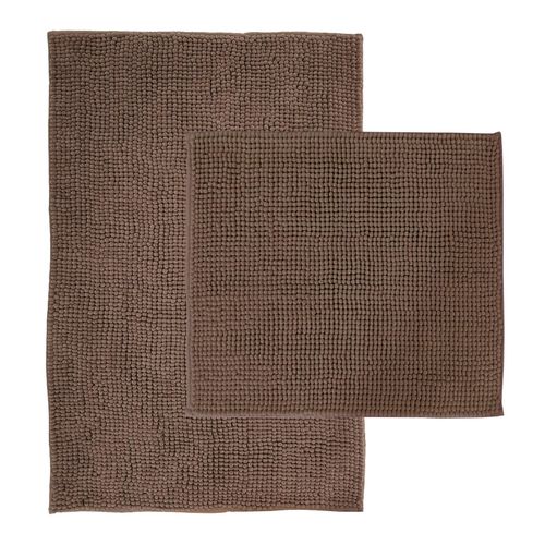 4255636642421 - NYVI Badematte NYVISpa Chenille Rechteckig - Badezimmerteppich - Rutschfest Saugfähig Schnell Trocknend Fußbodenheizung geeignet Waschbar Weich FarbeTaupe GrößeSet 45x50 + 50x80 cm 4255636642421 - NYVI Badematte NYVISpa Chenille Rechteckig - Badezimmerteppich - Rutschfest Saugfähig Schnell Trocknend Fußbodenheizung geeignet Waschbar Weich FarbeTaupe GrößeSet 45x50 + 50x80 cm